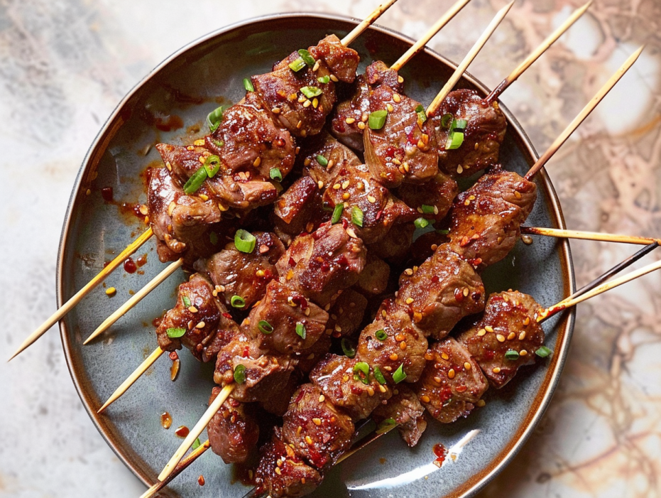 Authentic Chinese Spicy Cumin Lamb Skewers - Yang Rou Chuan Recipe ...