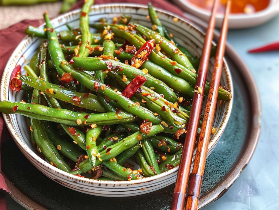 Simple and Delicious Sichuan Dry-Fried Green Bean Recipe (Gan Bian Si Ji Dou)